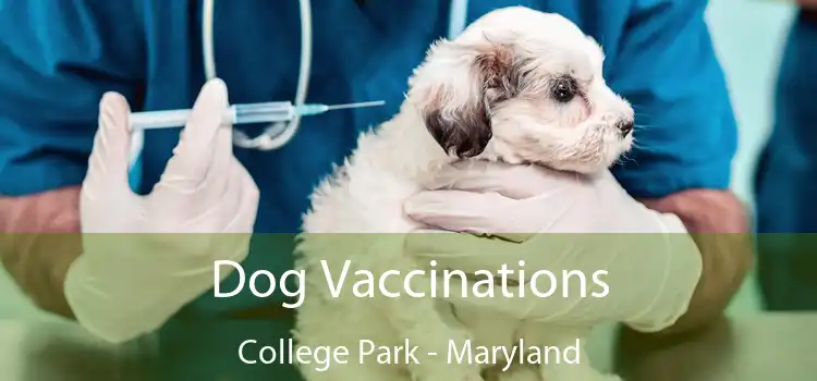 Dog Vaccinations College Park - Maryland